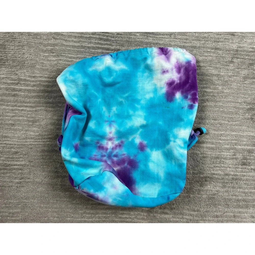 Unbranded Drawstring Backpack Unisex OS Purple Tie Dye Peace Sign Pawleys Island